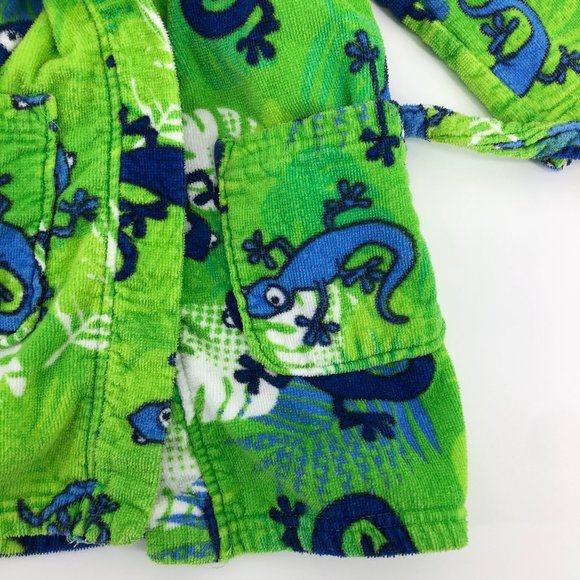 ST. EVE SWIM Toddler Boy Lizard Hooded Beach Bath Robe Coverup - Picture 5 of 9